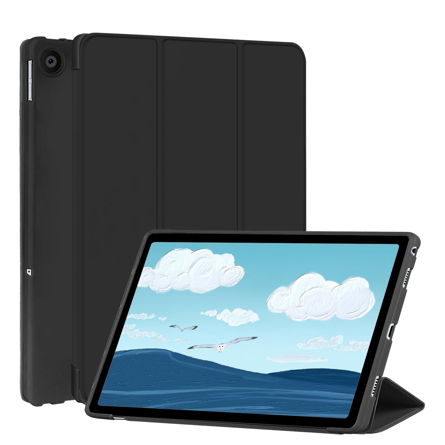 FANSONG Case for Lenovo Tab M10 Plus (3rd Gen) 2022, Tablet Cover for Lenovo M10 Plus 10.6 inch TB-125F TB-128F TPU With Auto Wake/Sleep Magnetic Closure Smart Cover Flip Stand Lightweight