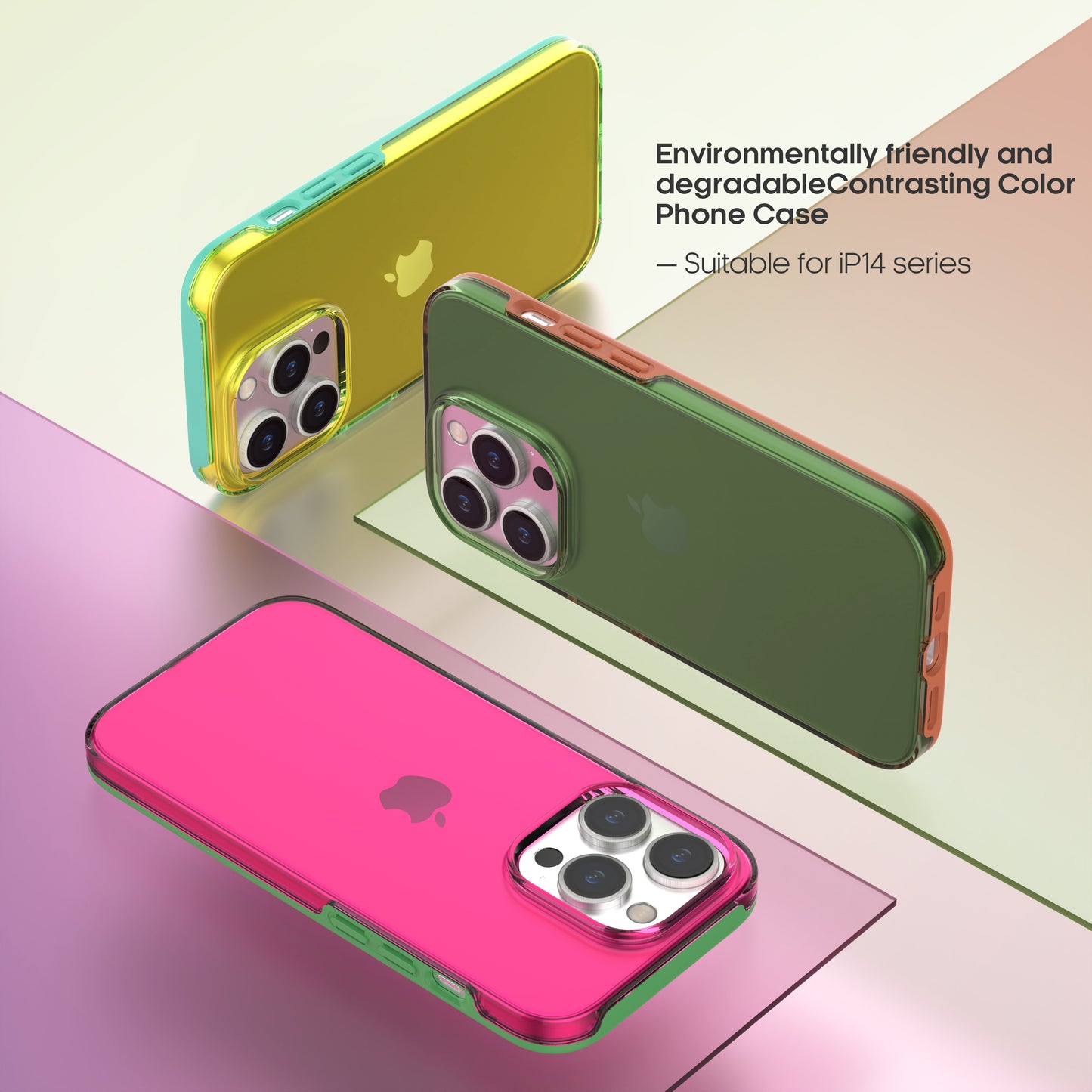 Fully degradable Color permeable biodegradable iphone 14 case
