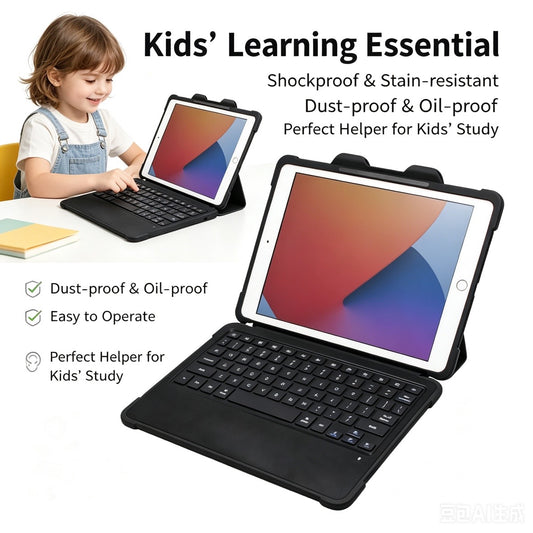 Detachable Bluetooth Keyboard Case for iPad 10th Gen 10.9 | Eco-Friendly Shockproof