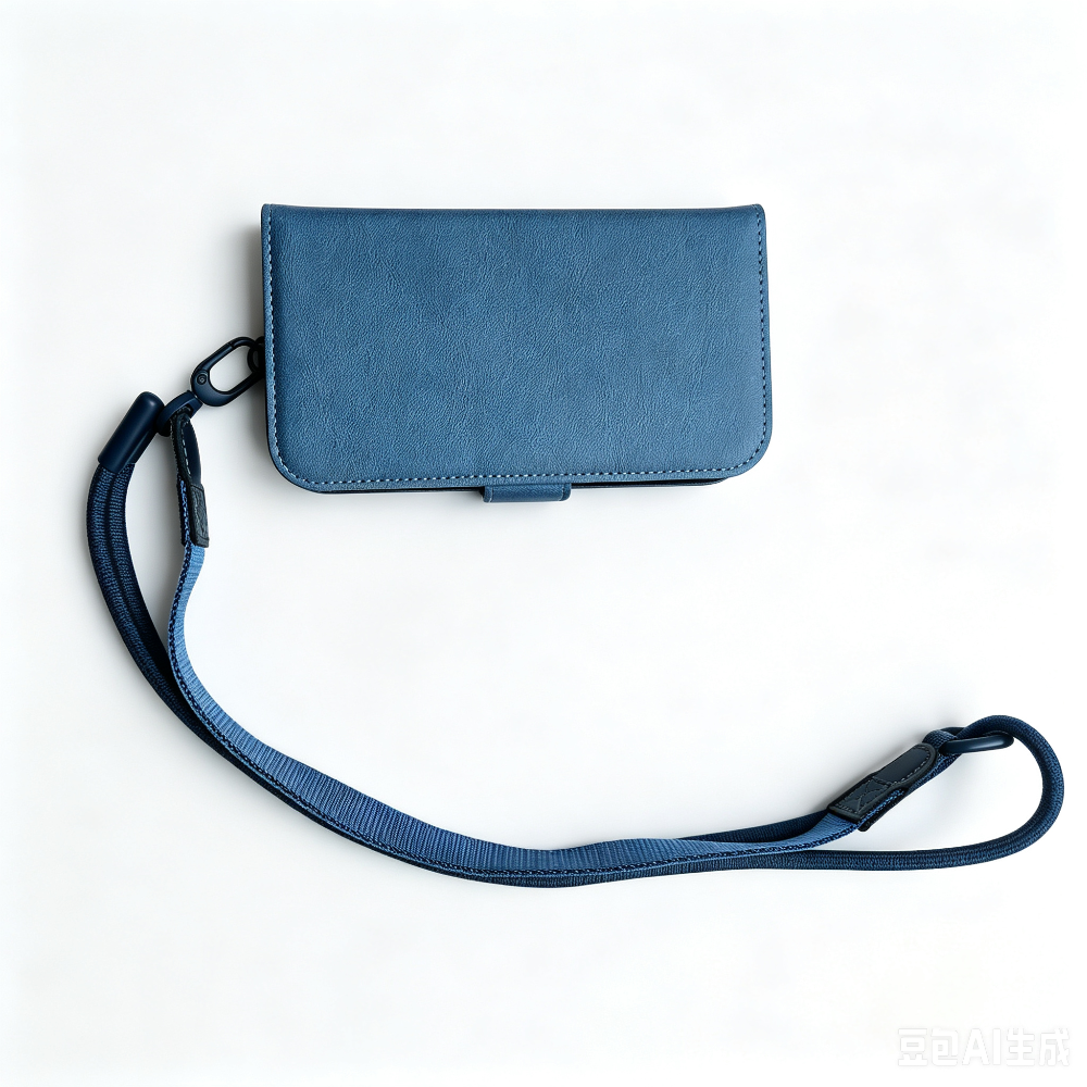 Wallet‑style Flip phone case+Matching lanyard