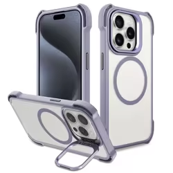 Premium iPhone 16 Phone Case Manufacture Shockproof Camera Kickstand Magnetic Metal Case For iPhone 16 Series Mobile Case
