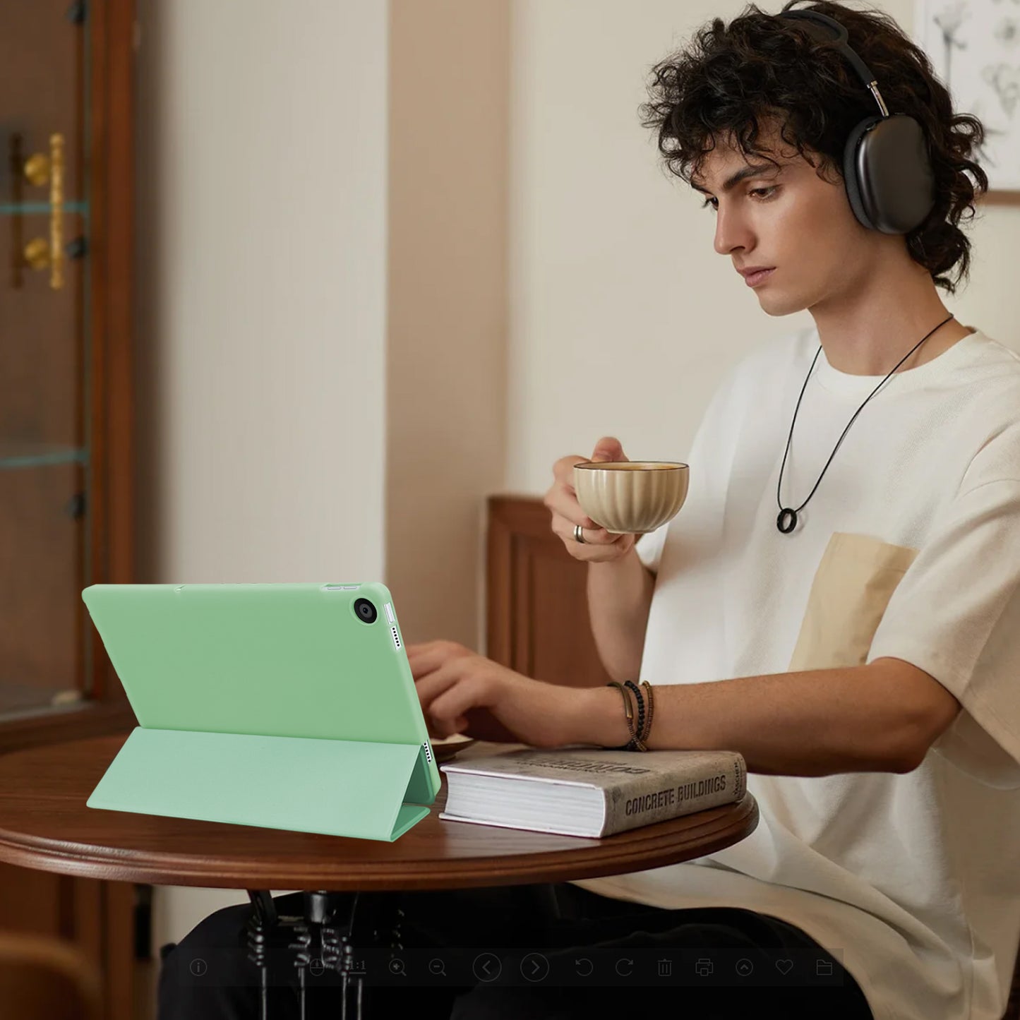 FANSONG Case for Lenovo Tab M10 Plus (3rd Gen) 2022, Tablet Cover for Lenovo M10 Plus 10.6 inch TB-125F TB-128F TPU With Auto Wake/Sleep Magnetic Closure Smart Cover Flip Stand Lightweight