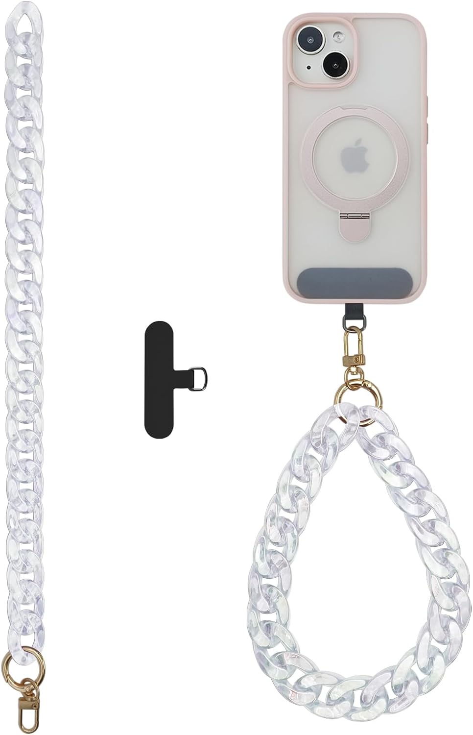 Diamond Wrist Strap Phone Lanyard Rhinestone Bling Glitter Lanyard With Phone Tether Tab Phone Wristlet Strap