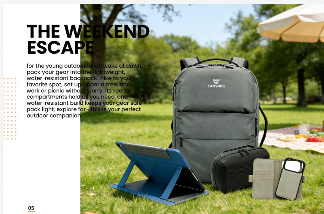 THE WEEKEND ESCAPE – FANSONG Waterproof Travel Bag Built For Real Outdoor & Business Trips - FANSONG