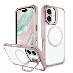 Premium iPhone 16 Phone Case Manufacture Shockproof Camera Kickstand Magnetic Metal Case For iPhone 16 Series Mobile Case