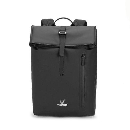 Fashion Expandable Weekend Bag, Roll-Top Slim Water Resistant Travel Bag for Business Daily Commute