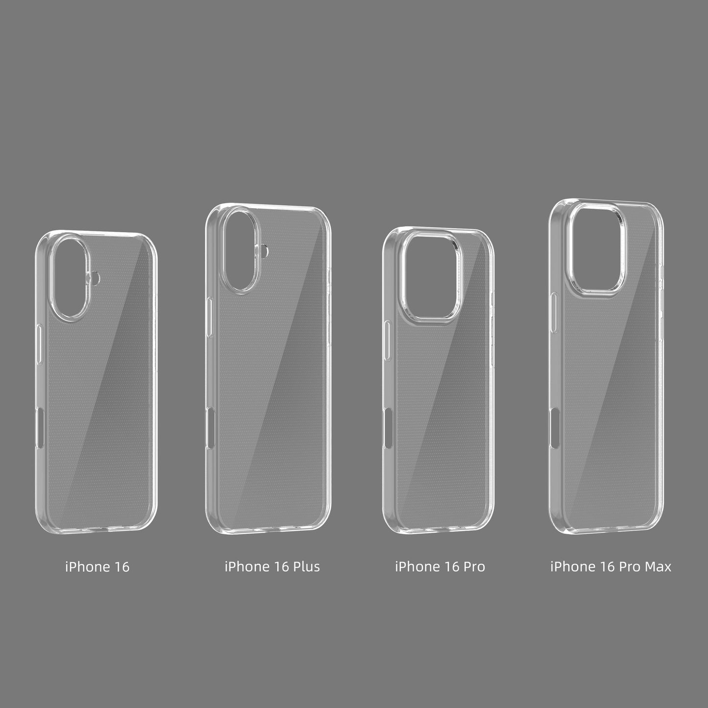 Fansong Phone Case GRS For iPhone 16 15 14 13 12 11 Plus Pro Max Mini, Phone Case GRS For iPhone Slim Shockproof Drop Protection Anti-Fingerprint Transparent