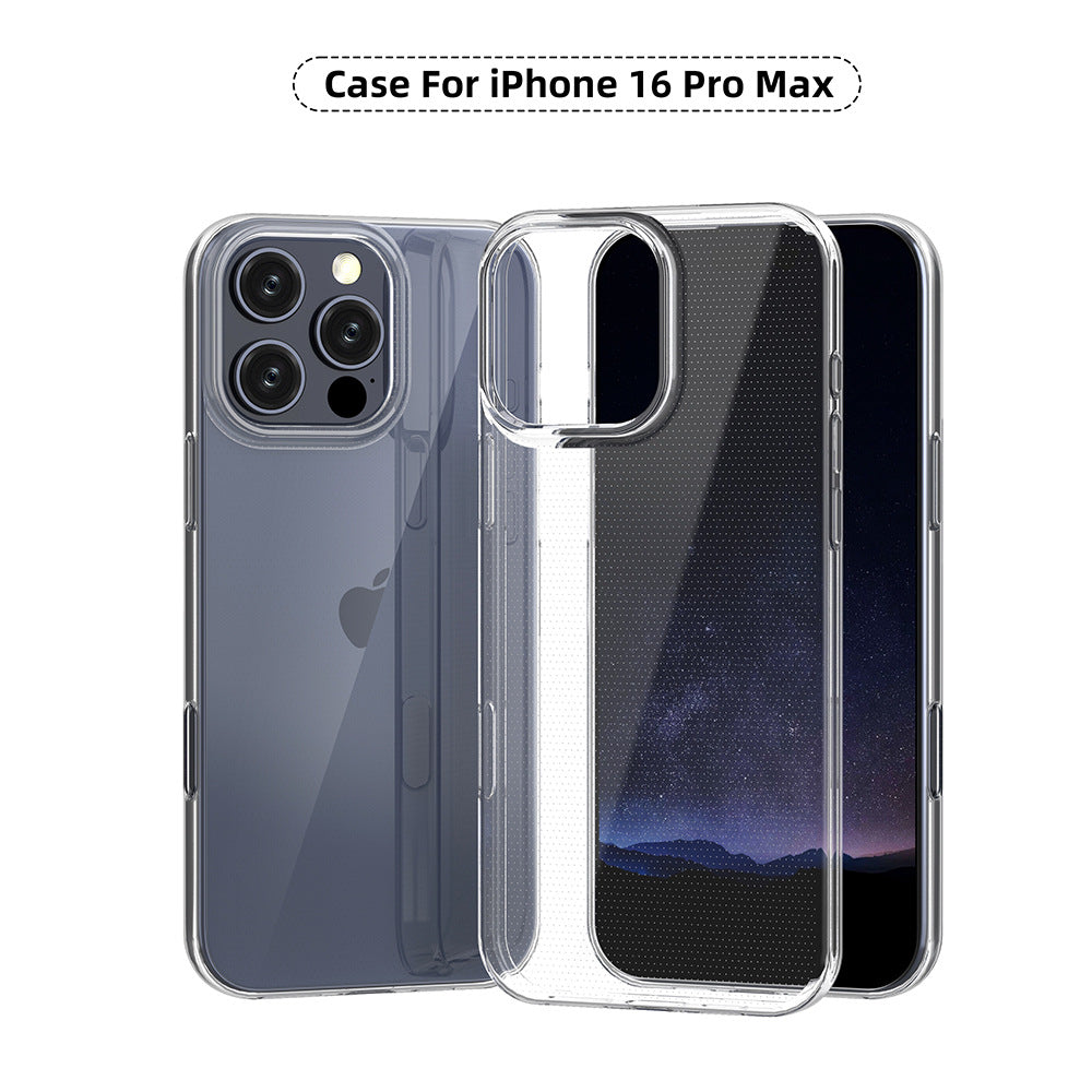 Fansong Phone Case GRS For iPhone 16 15 14 13 12 11 Plus Pro Max Mini, Phone Case GRS For iPhone Slim Shockproof Drop Protection Anti-Fingerprint Transparent