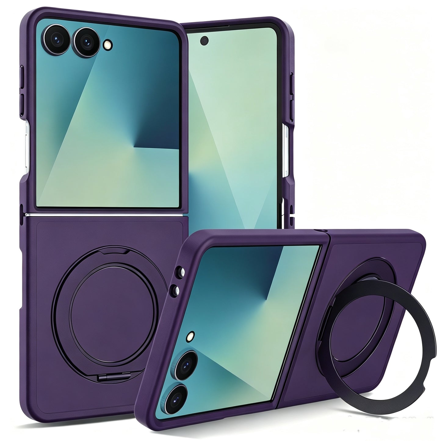 2.0mm Silver Shield Skin-Feel Magnetic Case for Samsung Z series, 360° Rotatable Stand