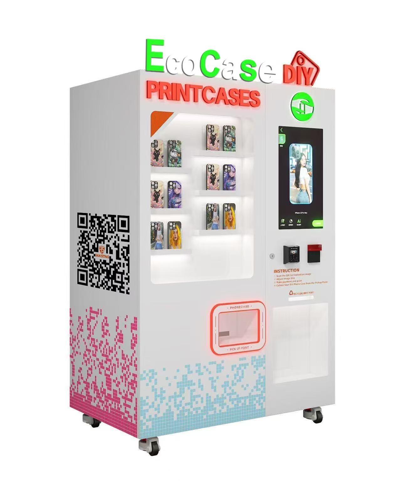 Vender machine for printing phone case