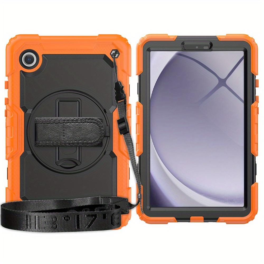 For Samsung Galaxy TAB A9/A9 Plus 2023 Military Grade Shockproof Protector Silicone Cover Case + Pencil Holder + Handle Shoulder Strap
