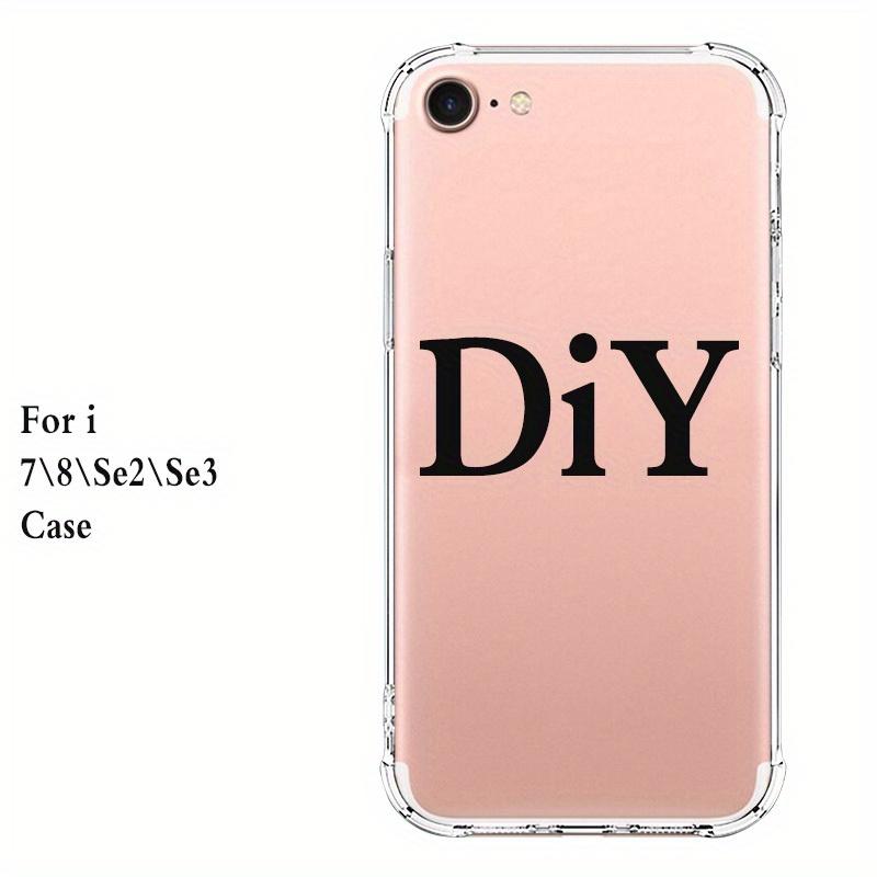 DIY pattern custom phone case for iPhone 15 14 13 12 11xs XR X7 8 6s Mini Plus Pro Max SE2020/2022 phone case protective case with transparent four corner anti drop protection, birthday gift, holiday gift