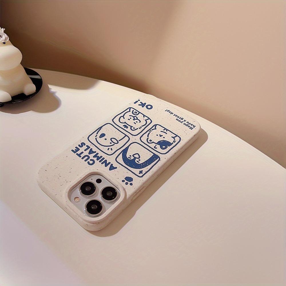 Cartoon Graffiti Small Animal Degradable Phone Case For IPhone