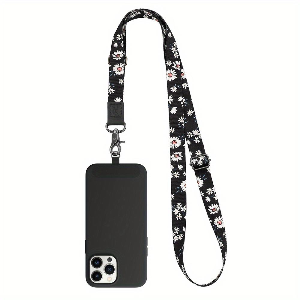 1 Pack Cell Phone Lanyard Adjustable Neck Strap Universal Crossbody Patch Phone Rope for iPhone Case ID Badges and Most Smartphones