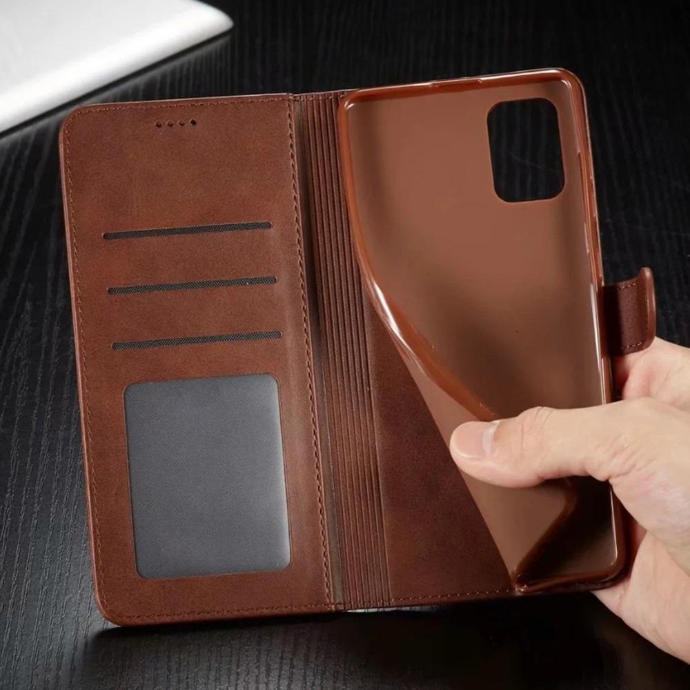 Leather Wallet Case Magnetic Flip Cover For Samsung Galaxy S23 Ultra S22 S21 FE Ultra S20 FE Plus A54 A53 A52 A52s A51