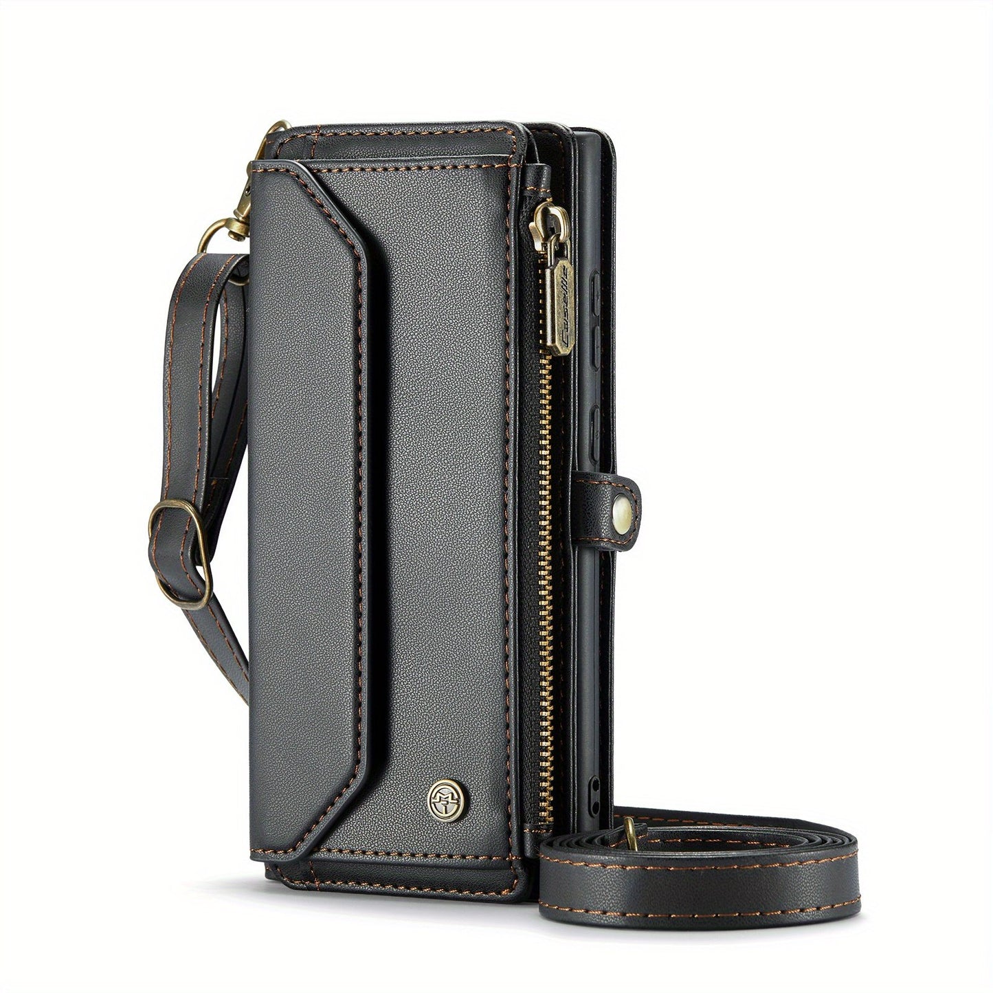 Crossbody Wallet Style Phone Case For Samsung Galaxy S23 S22 S21 Ultra S10 Plus A12 A13 A14 A22 A23 A24 A30S A50S A32 A33 A34 A51 A52 A53 A54 A71 A72 Case Wallet RFID Protection With 10-Card Holder Zipper Bills Slot, PU Leather Flip Shoulder Strap