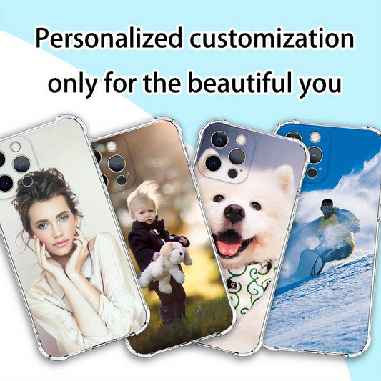 DIY pattern custom phone case for iPhone 15 14 13 12 11xs XR X7 8 6s Mini Plus Pro Max SE2020/2022 phone case protective case with transparent four corner anti drop protection, birthday gift, holiday gift