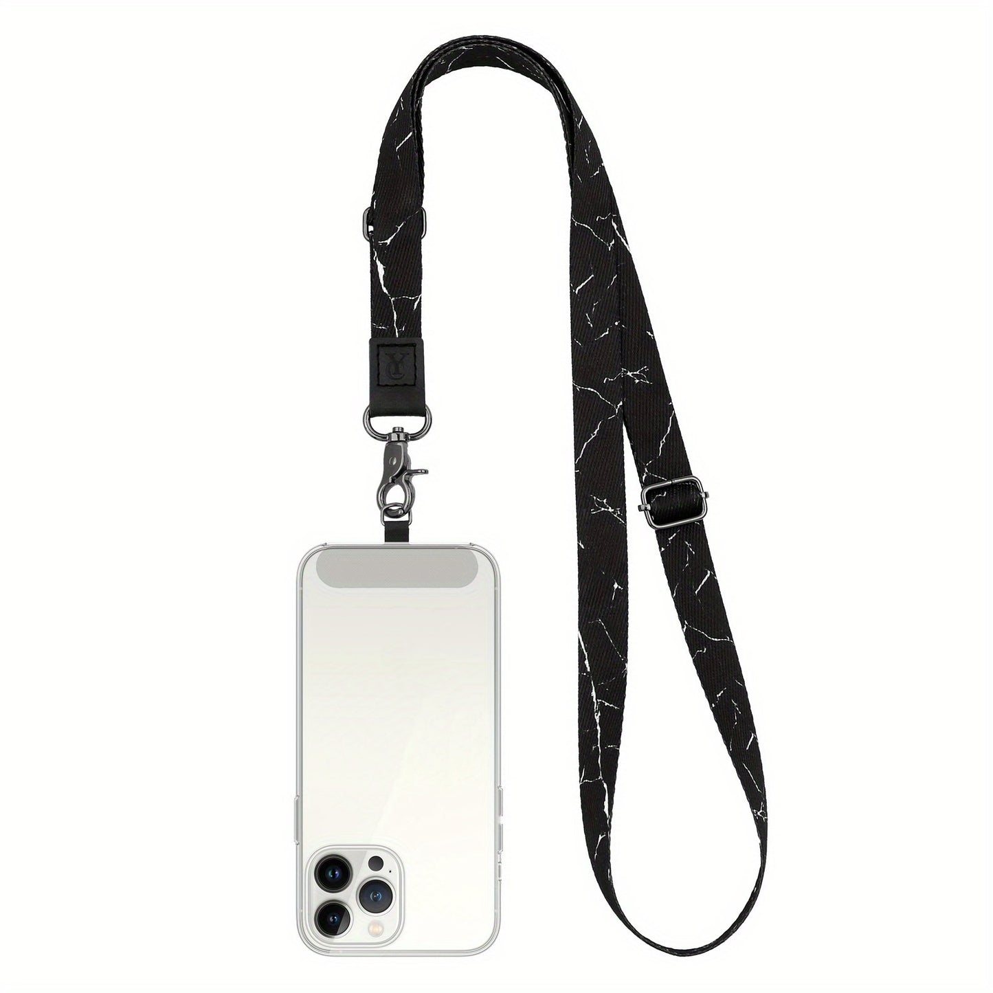 1 Pack Cell Phone Lanyard Adjustable Neck Strap Universal Crossbody Patch Phone Rope for iPhone Case ID Badges and Most Smartphones