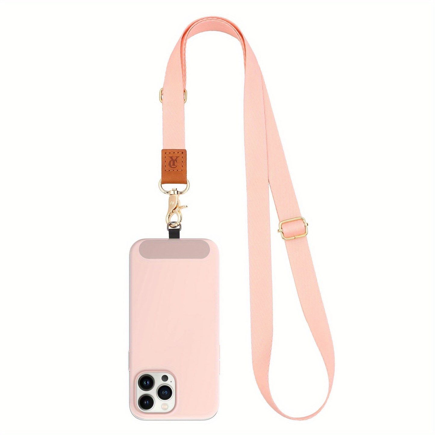 1 Pack Cell Phone Lanyard Adjustable Neck Strap Universal Crossbody Patch Phone Rope for iPhone Case ID Badges and Most Smartphones