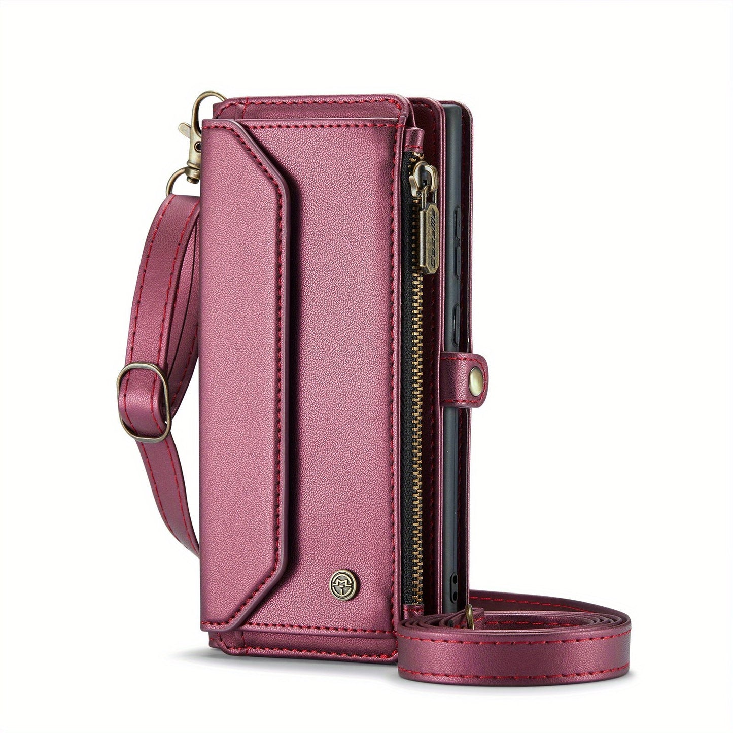 Crossbody Wallet Style Phone Case For Samsung Galaxy S23 S22 S21 Ultra S10 Plus A12 A13 A14 A22 A23 A24 A30S A50S A32 A33 A34 A51 A52 A53 A54 A71 A72 Case Wallet RFID Protection With 10-Card Holder Zipper Bills Slot, PU Leather Flip Shoulder Strap