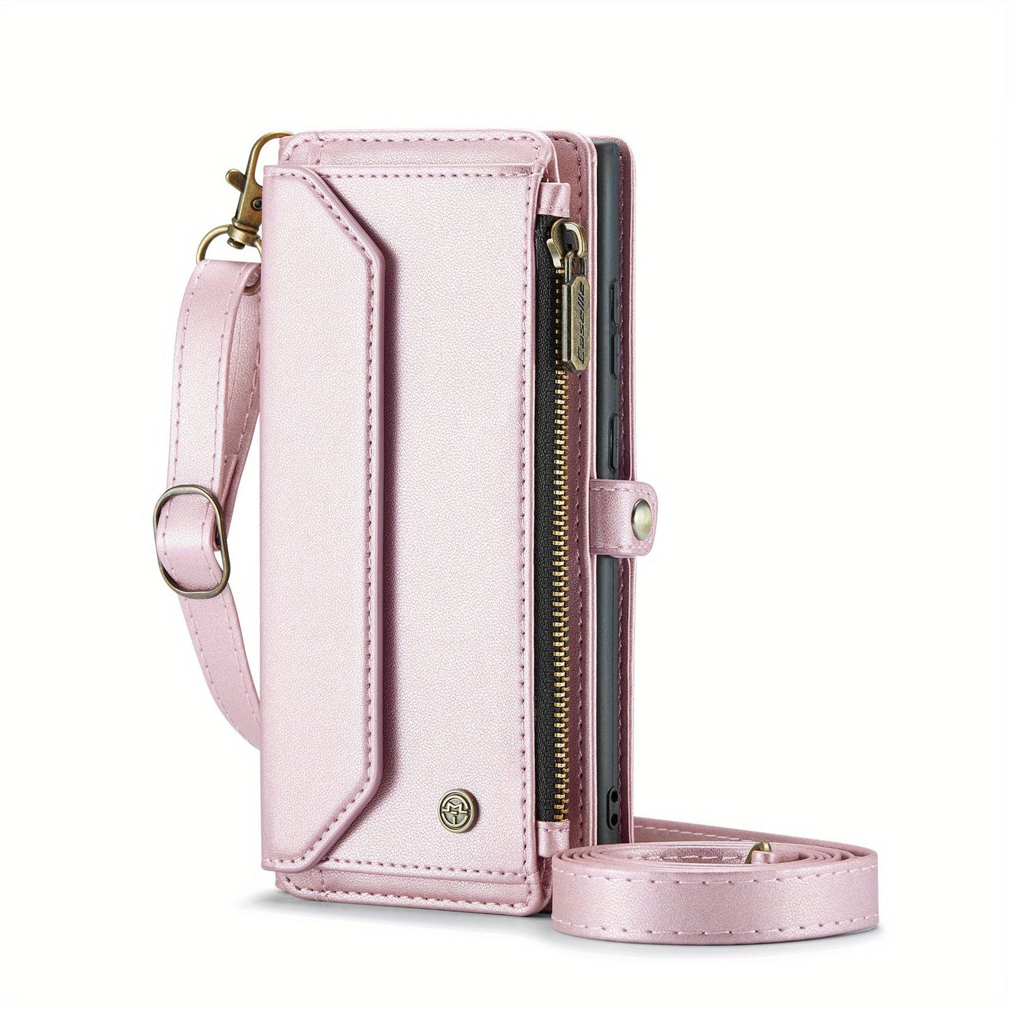 Crossbody Wallet Style Phone Case For Samsung Galaxy S23 S22 S21 Ultra S10 Plus A12 A13 A14 A22 A23 A24 A30S A50S A32 A33 A34 A51 A52 A53 A54 A71 A72 Case Wallet RFID Protection With 10-Card Holder Zipper Bills Slot, PU Leather Flip Shoulder Strap