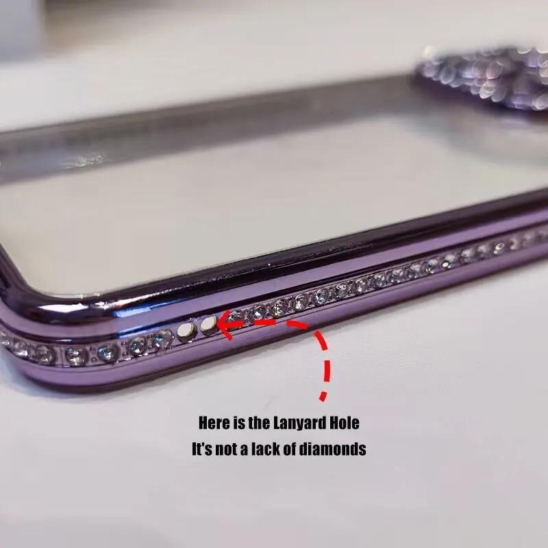 Glitter Diamond Camera Protector Case for iPhone 14 15 Pro Max 11 12 13 Pro Max 15 Plus Luxury Girl's Silicone Cover