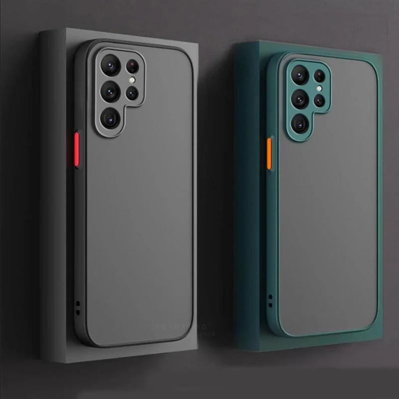 Case for Samsung Galaxy S23, Armor Matte Hard Case for Samsung Galaxy S23 S22 S21 Ultra S20 Plus FE Phone Protective Cover