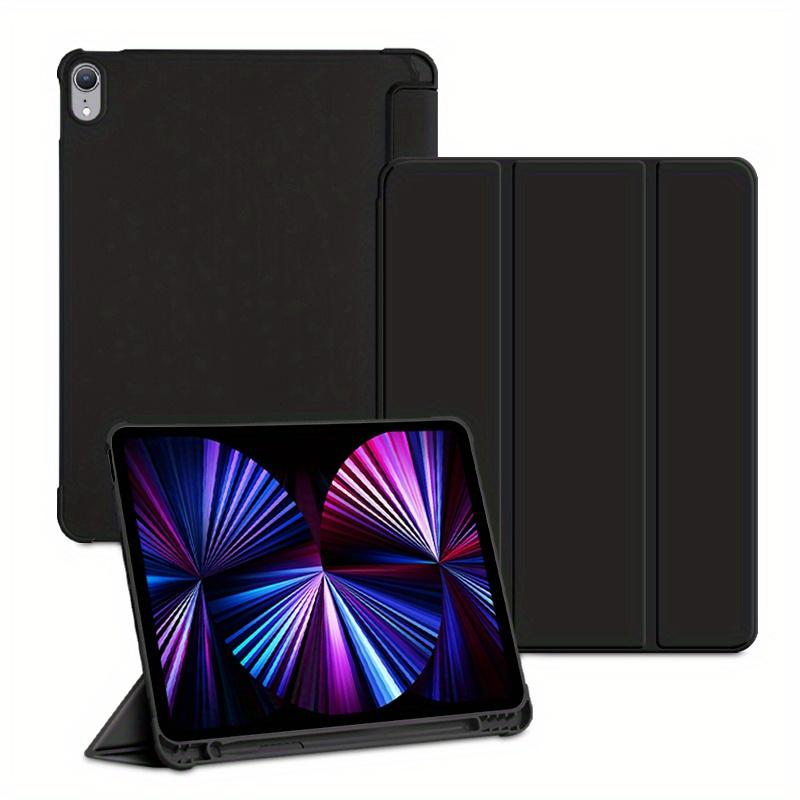 For IPad Air 5/4 (2022/2020 Models) With Pen Holder, Support For Second Pencil Charge, Slim Tablet Case With Soft TPU Back, Automatic Wake/sleep