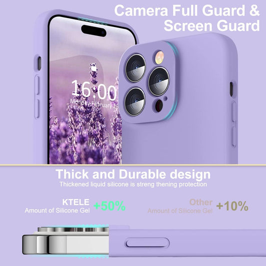 Liquid Silicone Soft Phone Case For IPhone 15 PRO/ 15 PRO MAX/ 15 Plus/ 15/ 14 PRO/ 14 PRO MAX/ 14 Plus/ 13 PRO/ 13 PRO MAX/ 12/ 11 Shockproof Cover