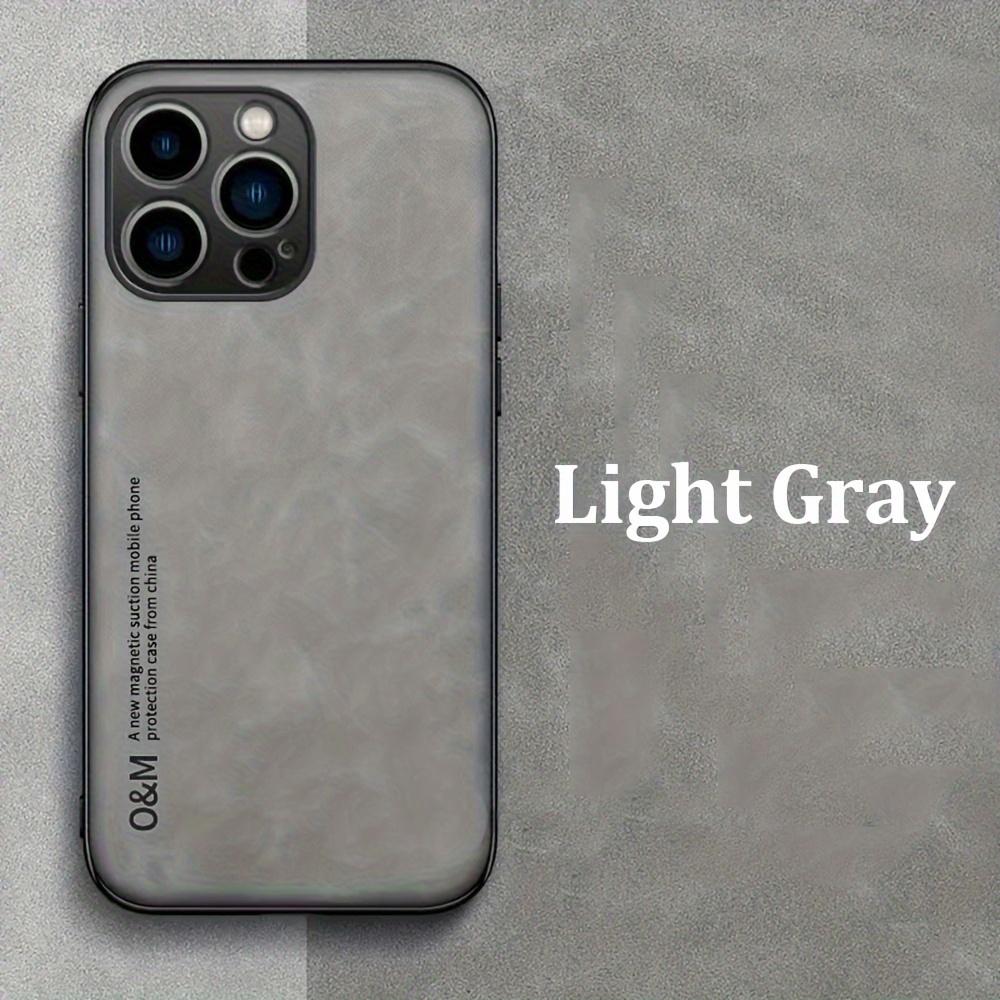 Luxury Artificial Sheepskin Leather Phone Case For iPhone 15 14 13 12 11 Pro Max Plus Men Women Silicone Bumper Shockproof Support Car Holder Cover