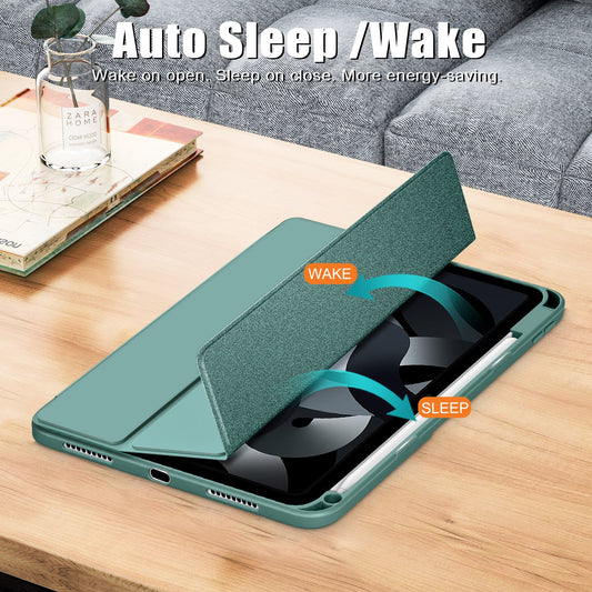 NET-CASE Smart Case for iPad Pro 13-inch M4 2024 Case with Pencil Holder Auto Sleep/Wake Protective Leather Stand Cover