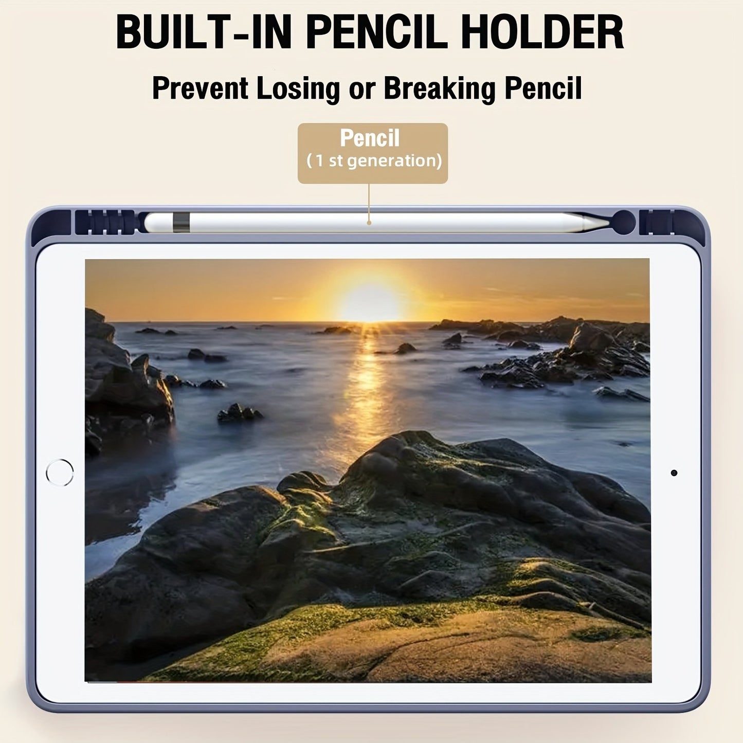 For IPad 10.2 Air 5 4 3 2 Case With Pencil Holder For IPad 9.7 6th 7th 8th 9th 10th Generation Case 2022 Pro 11 12 9 2021 Mini 6 With Pen Slot
