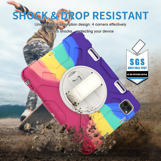 Soft Rugged Armor Heavy Duty Shockproof Rainbow kids PC Silicone Tablet Case For Ipad for ipad pro 11 inch 2018 2021 2022 case