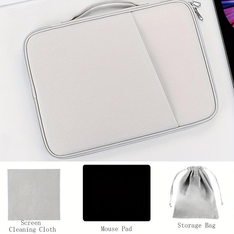 4-Piece Polyester Padfolio Set for iPad 27.43cm 27.94cm 32.77cm 33.02cm with Mouse Storage Bag, Mouse Pad, and Screen Cleaning Cloth