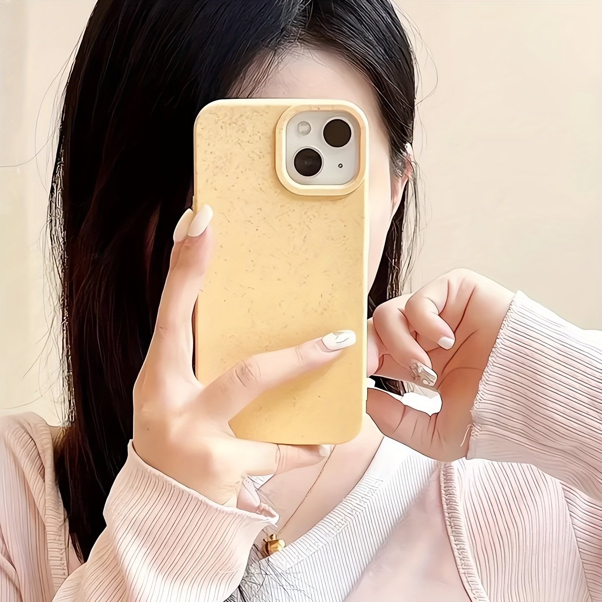 1pc Simple Design Eco-friendly, All-inclusive Anti-fall Smooth Soft Phone Case For Iphone X/11/12/13/14/pro