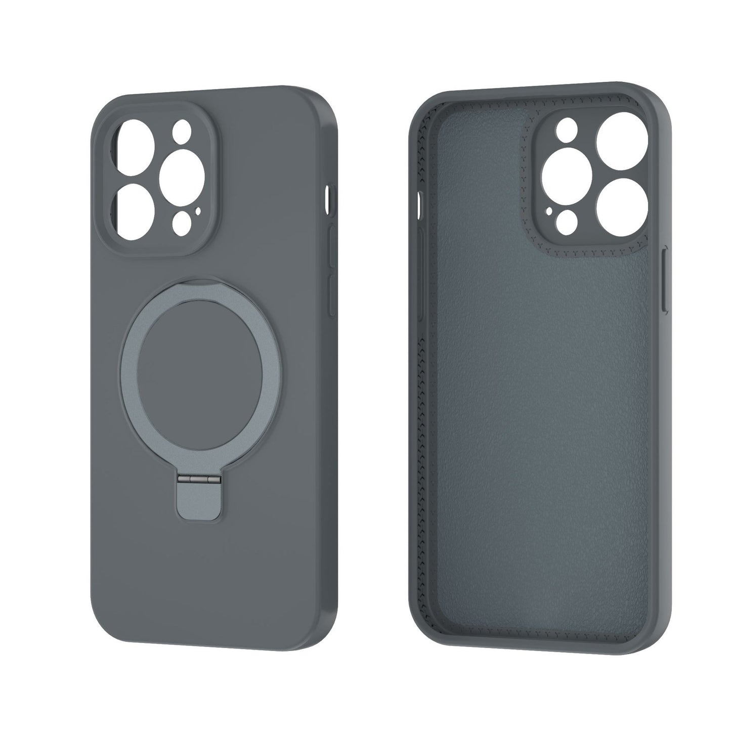 new silicone phone cover 360 full protector shell shockproof ring holder for Iphone 15 pro max mobile phone cases