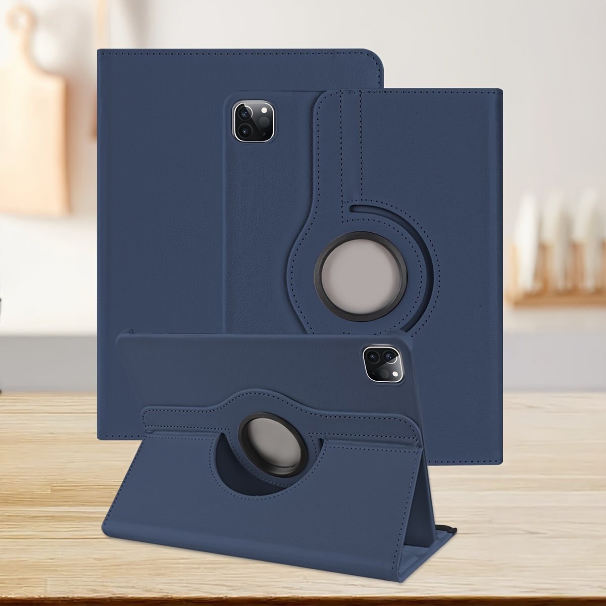 A Design Sense Can Be Rotated Lychee Pattern Solid Color, Magnetic Suction Wake Sleeping Standable Anti-fall Wear-resistant Seven Classic Colors Available New Flat Protective Cover, Suitable For Mini1/2/3/mini4/mini5/mini6/9.7/10.2/10.5/10.9/11/10