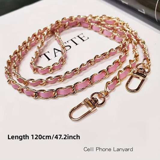 Mobile Phone Bag, Mobile Phone Case Hanging Rope Crossbody Hanging Chain, Metal Chain, Carrying Bag Shoulder And Back Rope.