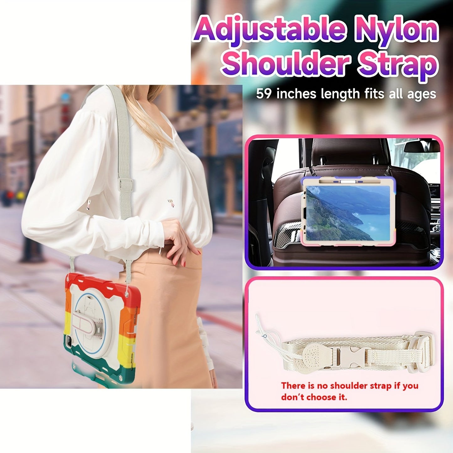 Case For IPad Air 5th 4th Generation For IPad Pro 11" 4th 3rd 2nd 1st Gen 2022 2021 2020 2018 Heavy Duty Rubber Rugged Proctect Cover With Swivel Handle Strap 360 Kickstand Pen Holder Silicone