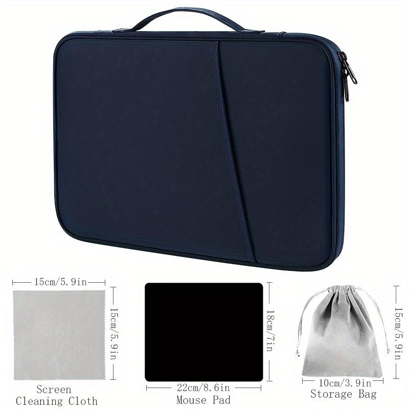 4-Piece Polyester Padfolio Set for iPad 27.43cm 27.94cm 32.77cm 33.02cm with Mouse Storage Bag, Mouse Pad, and Screen Cleaning Cloth