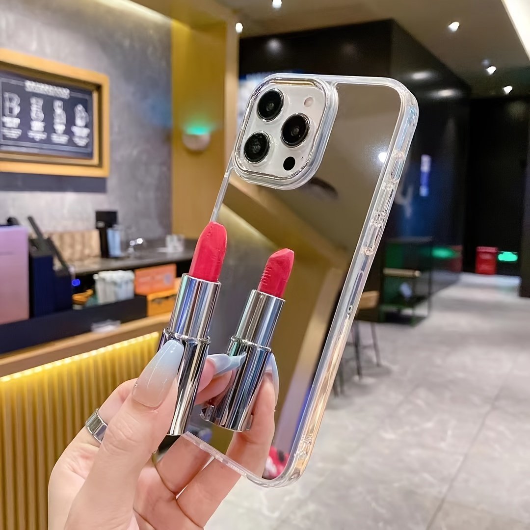 Mirror Back Phone Case For IPhone 15 14 13 12 11 X XR XS 8 7 Mini Plus Pro Max SE, Gift For Easter Day, Christmas Halloween Deco/gift For Girlfriend, Boyfriend, Friend Or Yourself