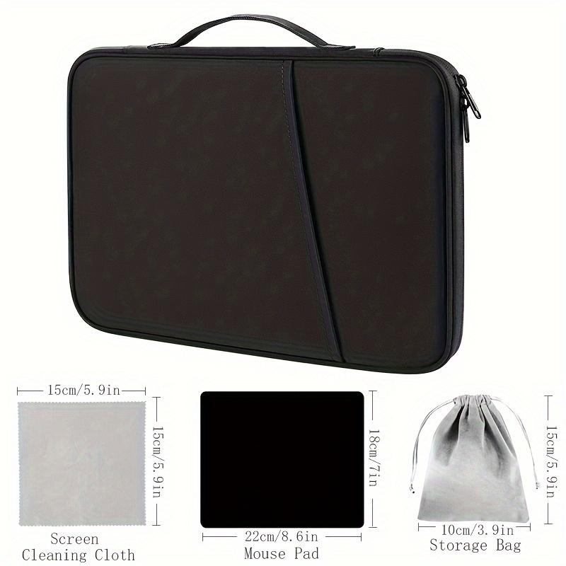 4-Piece Polyester Padfolio Set for iPad 27.43cm 27.94cm 32.77cm 33.02cm with Mouse Storage Bag, Mouse Pad, and Screen Cleaning Cloth