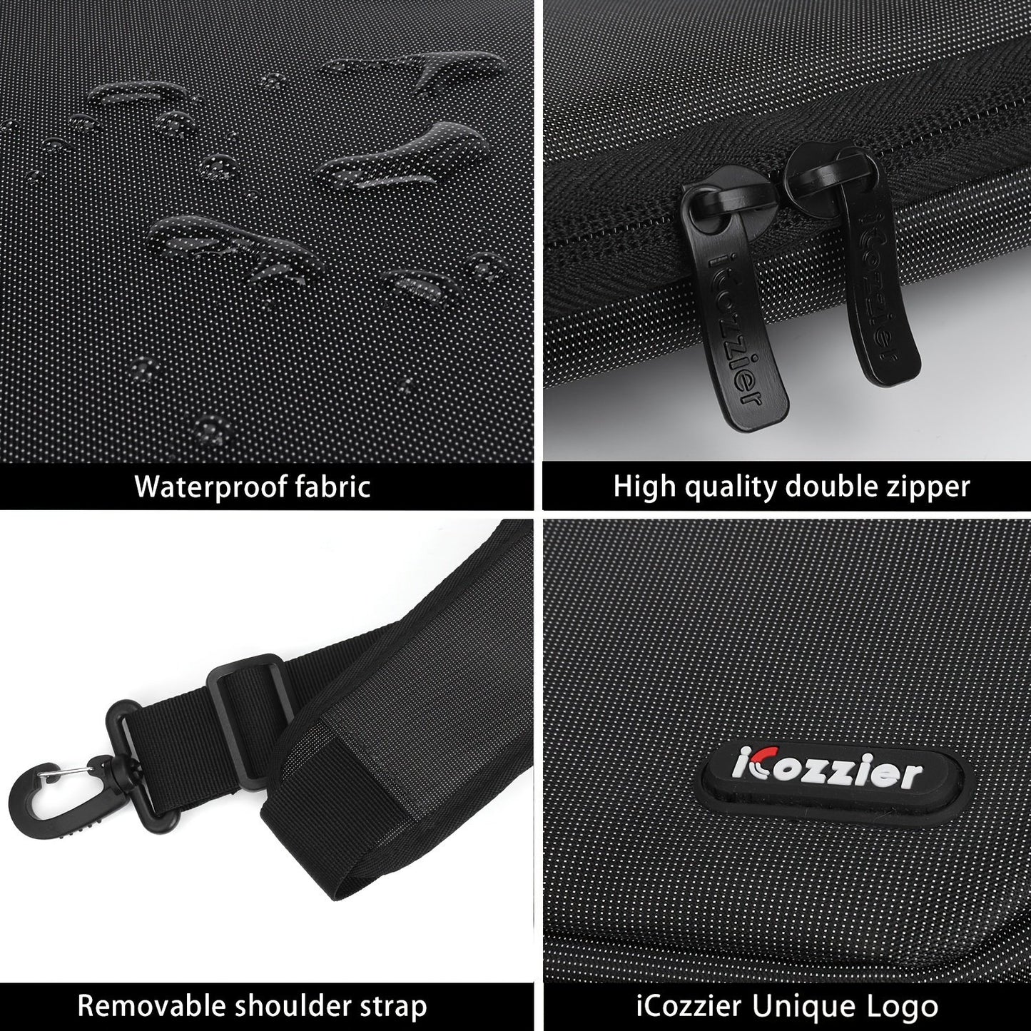 ICozzier Laptop Shoulder Bag, 33.02-33.78 Cm Laptop Tablet Sleeve Case Horizontal And Vertical Style With Handle & Removable Shoulder Strap For 33.78cm Macbook/Notebook/11 IPad Pro Laptop Bag, For Travel, Camping, Fishing