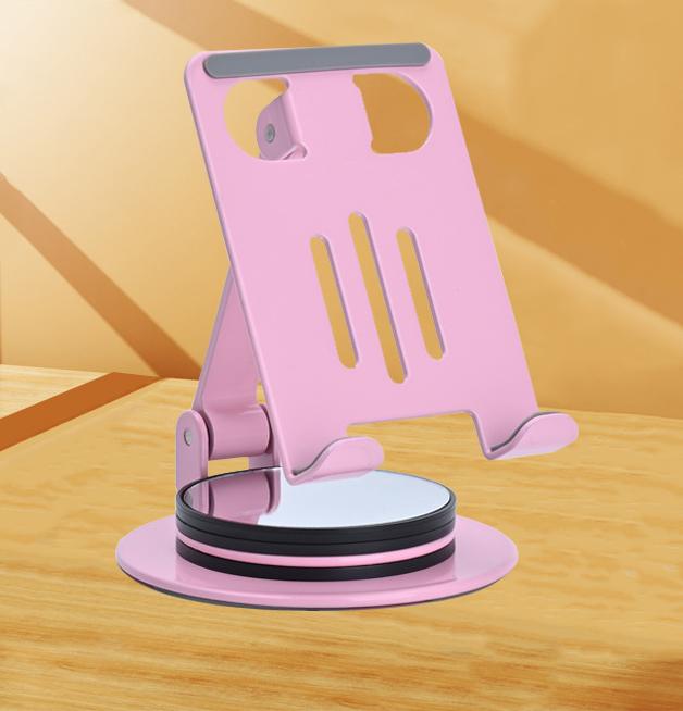 High density carbon steel mobile phone holder Aluminium alloy Adjustable Desk Holder Full Metal 360 degree Rotating Bracket