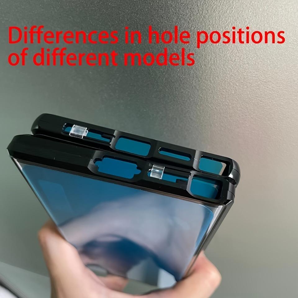 No Fingerprint Identification, Cannot Be Used Normally With Phone Film, Not Shockproof, Full-coverage Phone Case For Samsung Galaxy S23 S21 S22 Ultra, 360° Flip Metal Plated Phone Case With HD Tempered Glass Full Screen Protective Cover