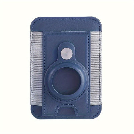 1pc Men's Magnetic Wallet, Magnetic PU Leather Card Case For AirTag