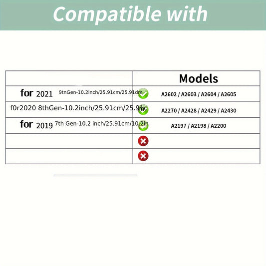 TPU Soft Case for iPad 10.2 Inch 7th 8th 9th Generation - Honeycomb Heat Dissipation, Smart Hibernation Wake Up, Lightweight Anti-Fingerprint - Full Wrap Protection