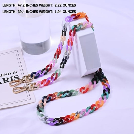 Stylish Red Oblique Chain Net Mobile Phone Case - Double-Use Anti-Lost & Anti-Fall Protection for Women