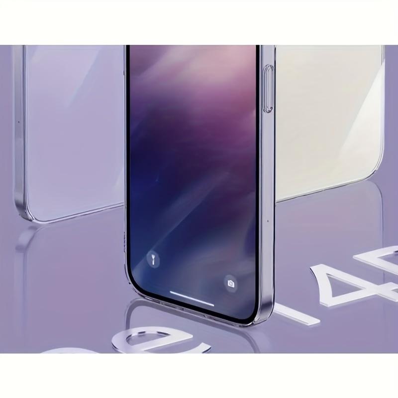 For iPhone 15 14 13 12 11 Pro Max Mini Soft Silicone Clear Cover Shockproof Case