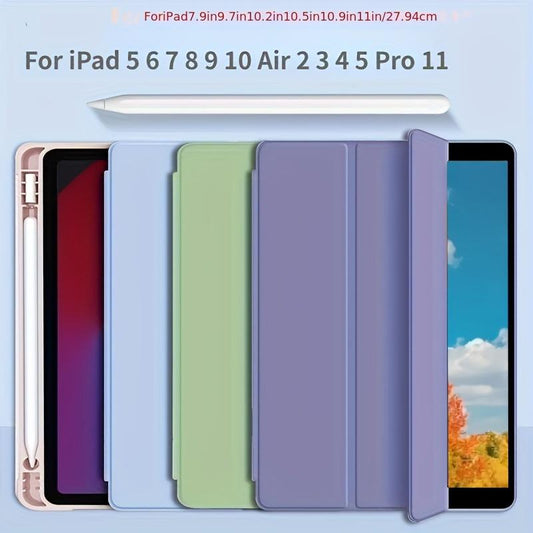 For IPad 10.2 Air 5 4 3 2 Case With Pencil Holder For IPad 9.7 6th 7th 8th 9th 10th Generation Case 2022 Pro 11 12 9 2021 Mini 6 With Pen Slot